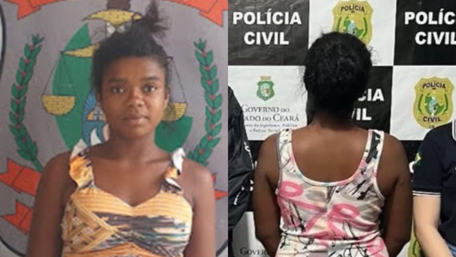mulher presa por homicidio
