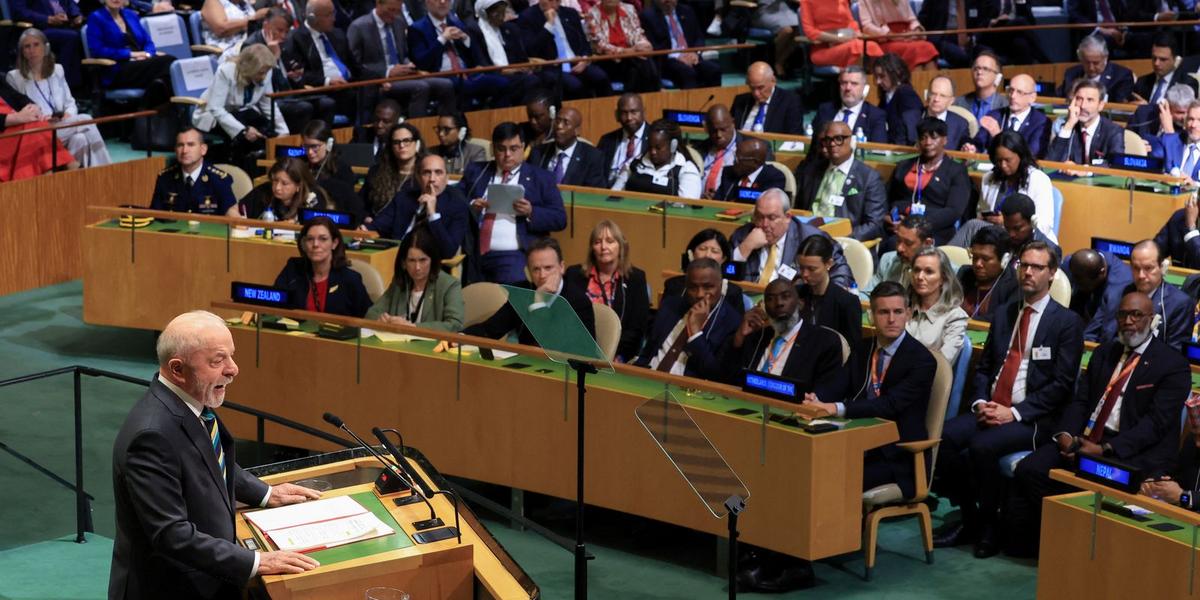 Lula na ONU: Brasil reafirma soberania e rechaça interferência estrangeira 1 2026 09 22t141035z 1993633698 rc2eonapzpae rtrmadp 3 un assembly
